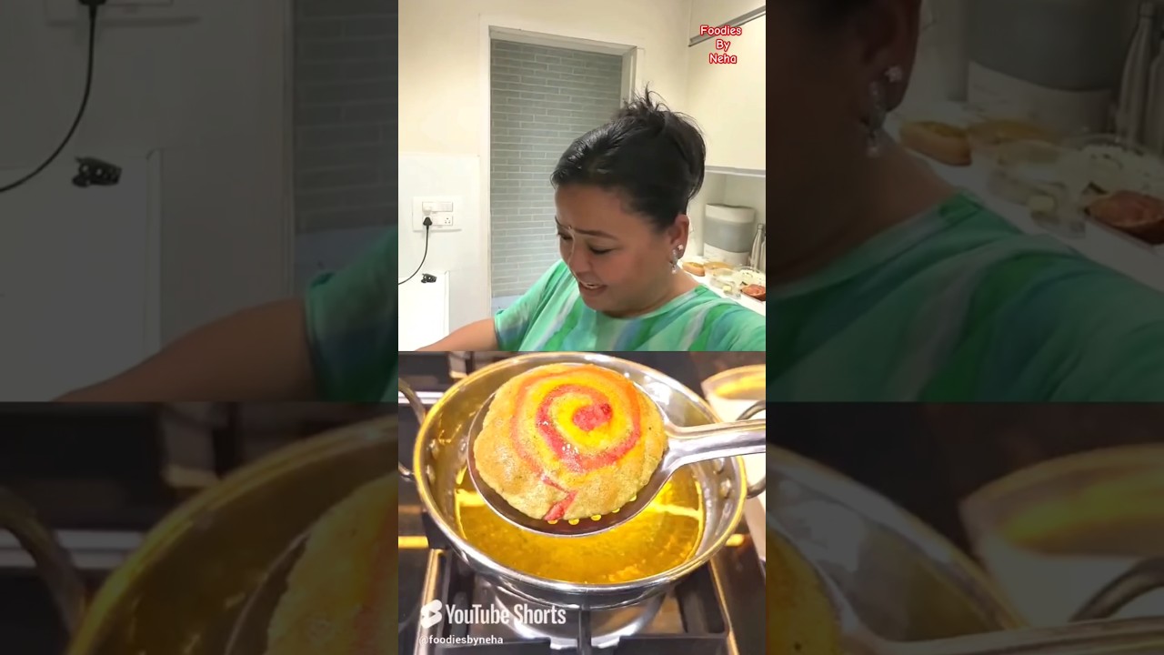 Bharti Singh Makes 3-Color Puri | Recipe by Foodies_by_Neha🌈 #youtubeshorts #viral #pori #tricolor
