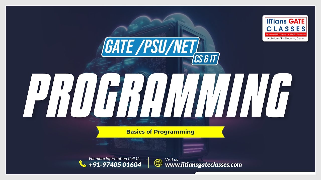 Basics of Programming | GATE Computer Science Engineering | GATE CS Online coaching | GATE Classes