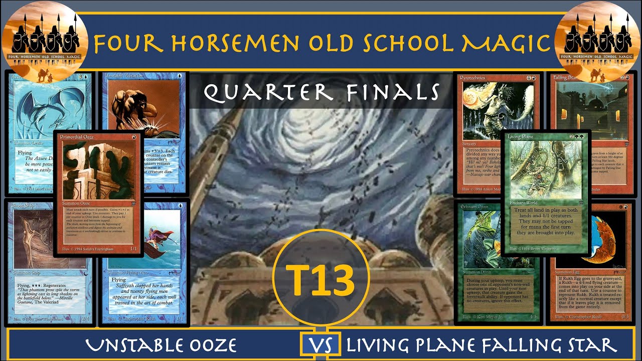 4HM Old School Magic Tournament 13 Quarter Finals | Unstable Ooze vs Living Plane #oldschoolmtg #mtg