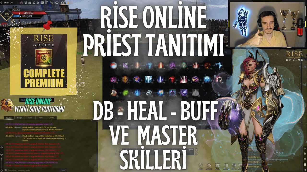 Rise Online World Priest T&uuml;m Skilleri Tanıtımı | Videoda Complete Pre VAR !
