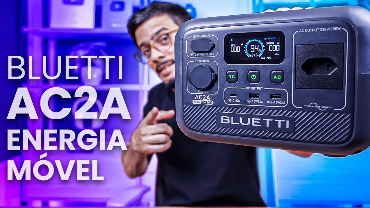 🔋Bluetti AC2A - Energia Móvel Portátil que LIGA quase TUDO!!
