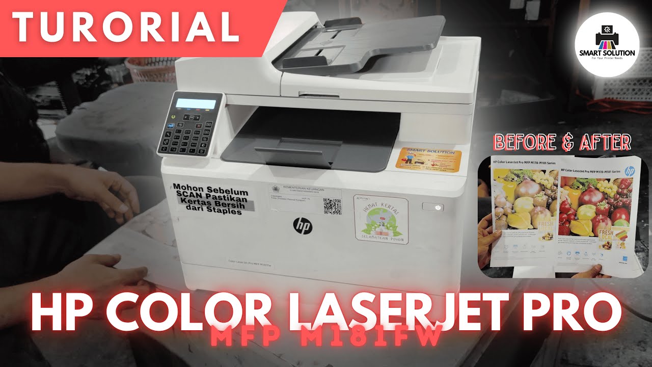 Cara Mengatasi Hasil Cetak Pudar | HP Color LaserJet Pro MFP M181fw (Bersihkan Laser Scanner)