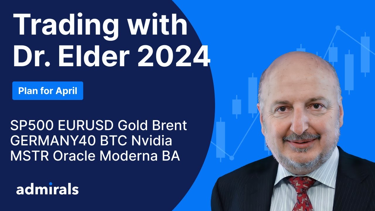 Dr. Alexander Elder 2024/ Plan for April/ BTC, SP500, Gold , NVIDIA, MODERNA, ORACLE, BA.