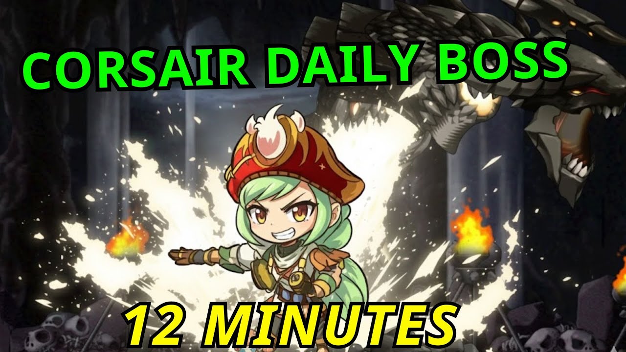 MapleStory N Corsair Daily Boss in 12 Minutes Easy