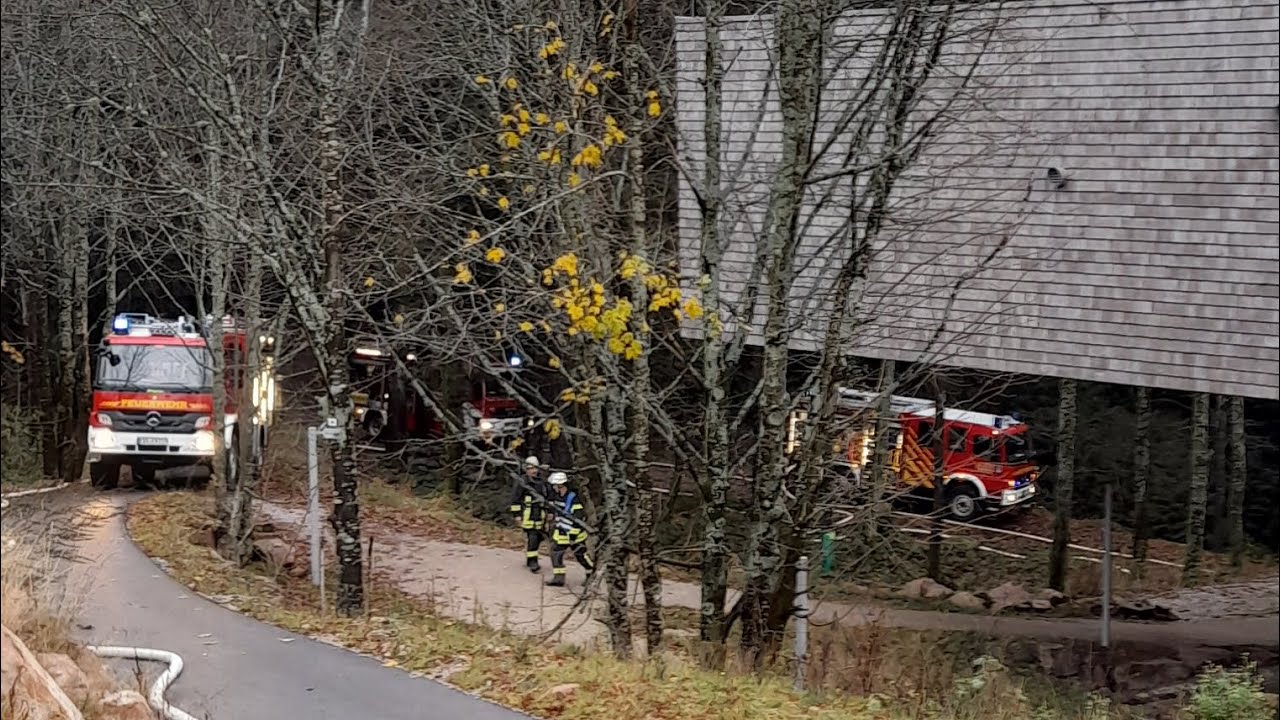 Verbundübung am Nationalpark  Ruhestein(Feuerwehr Baiersbronn, Baden Baden,Ottishöfen