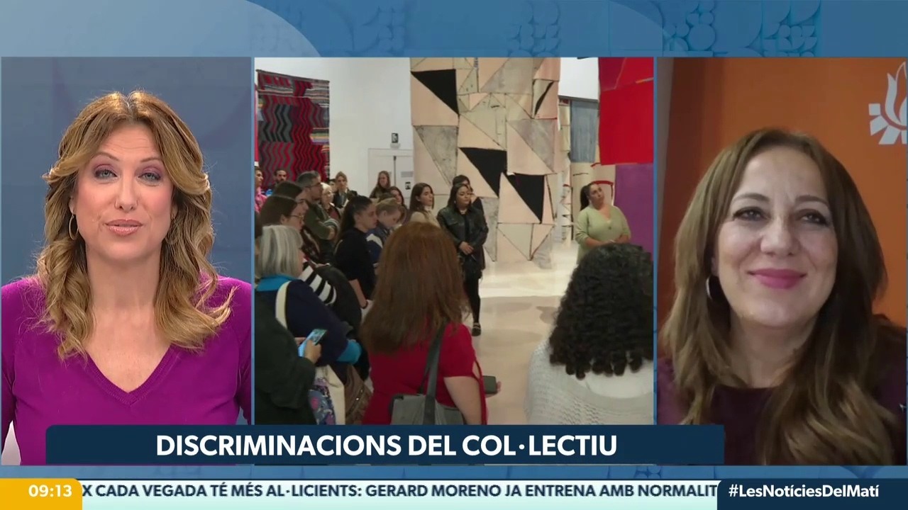 Entrevista en TV À Punt a Celia Gabarri de la FSG con motivo del 8m