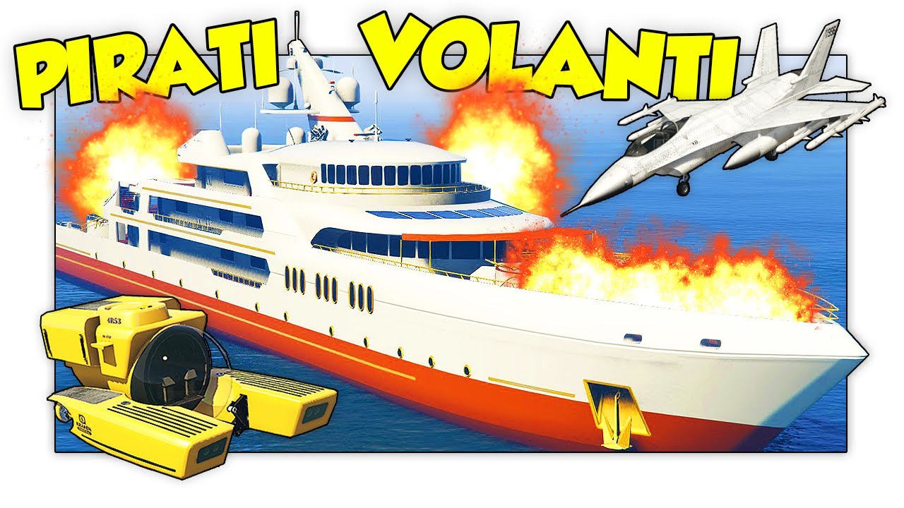 GTA 5 ITA - ATTACCO ALLO YACHT IN SOTTOMARINO E JET SUPERSONICO! w/ Two Players One Console