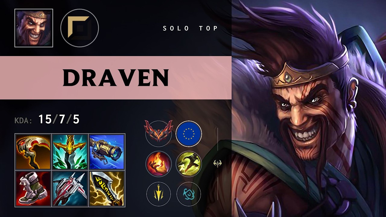 Draven Top vs Sion - EUNE Grandmaster Patch 26.12