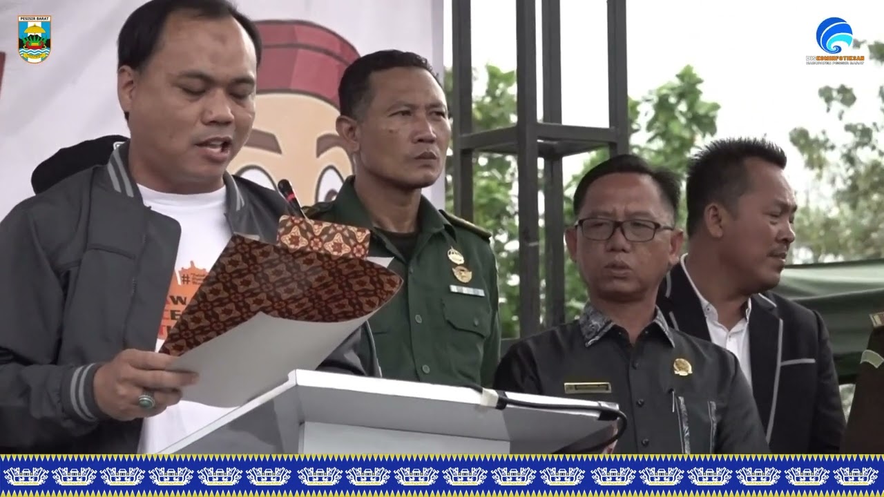 BUPATI-WAKIL BUPATI PESISIR BARAT HADIRI DEKLARASI KAMPANYE DAMAI PEMILU 2024