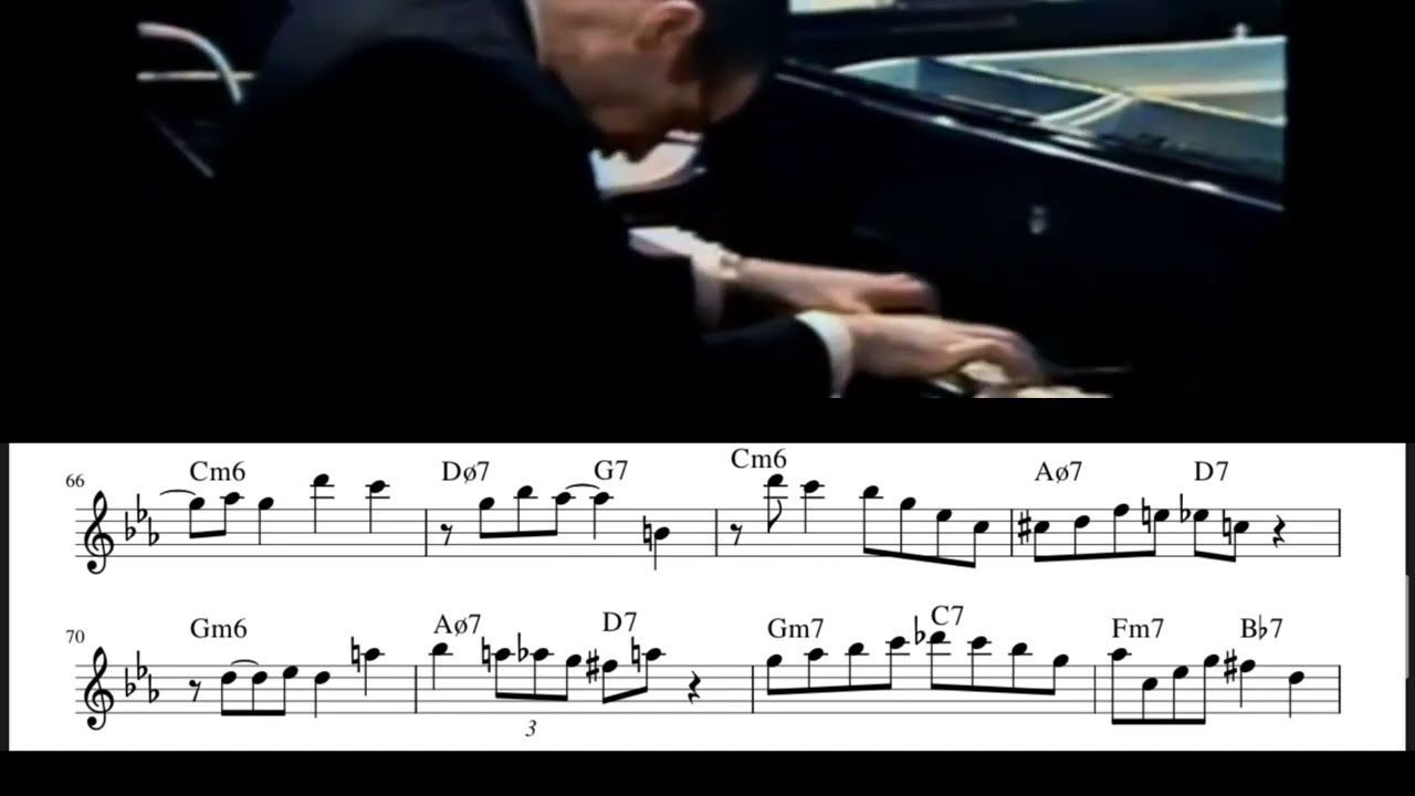 How Deep is the Ocean - Bill Evans Solo Transcription from Jazz625