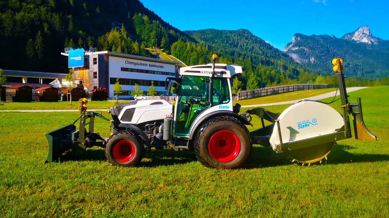 Stehr Grabenfräse SGF 600 DL + Fendt 200 Vario in der Chiemgau Arena