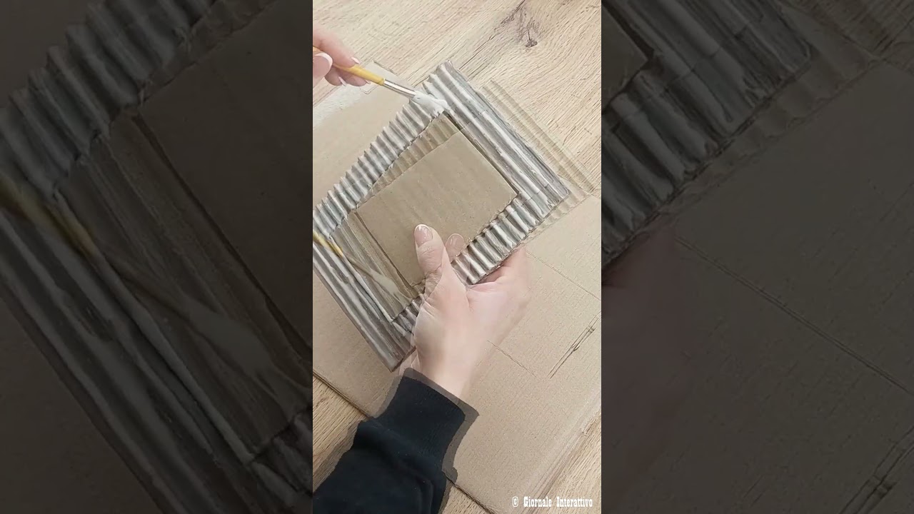 Portafoto fai da te in cartone 📦 e glitter 🪩