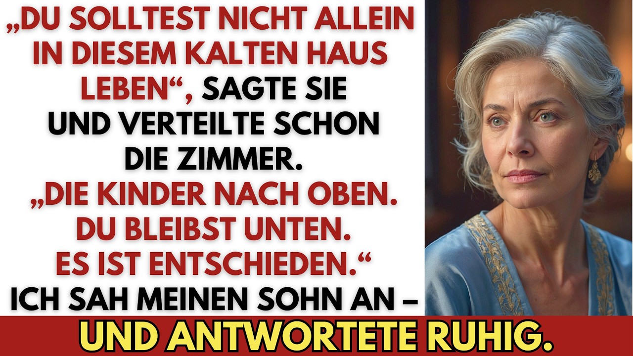 „Du sollst nicht allein hier leben – wir ziehen zu dir“, sagte meine Schwiegertochter.