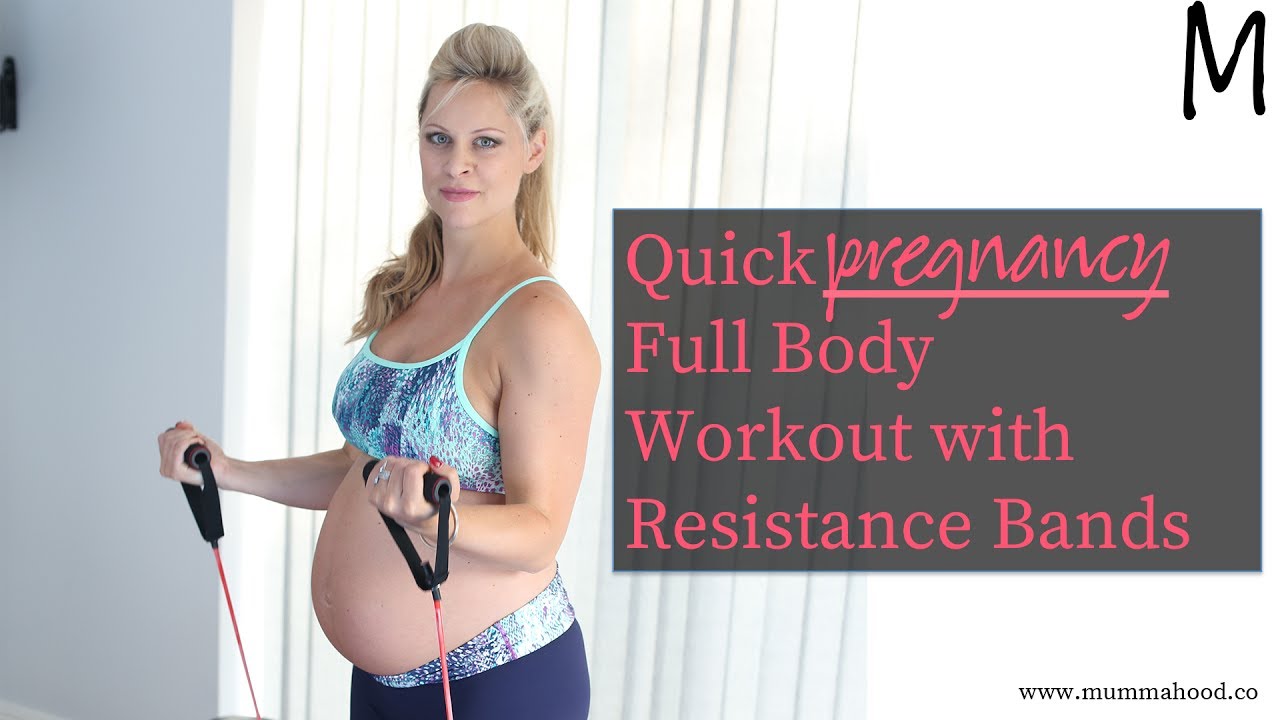 Quick Pregnancy Full Body Workout with Resistance Bands