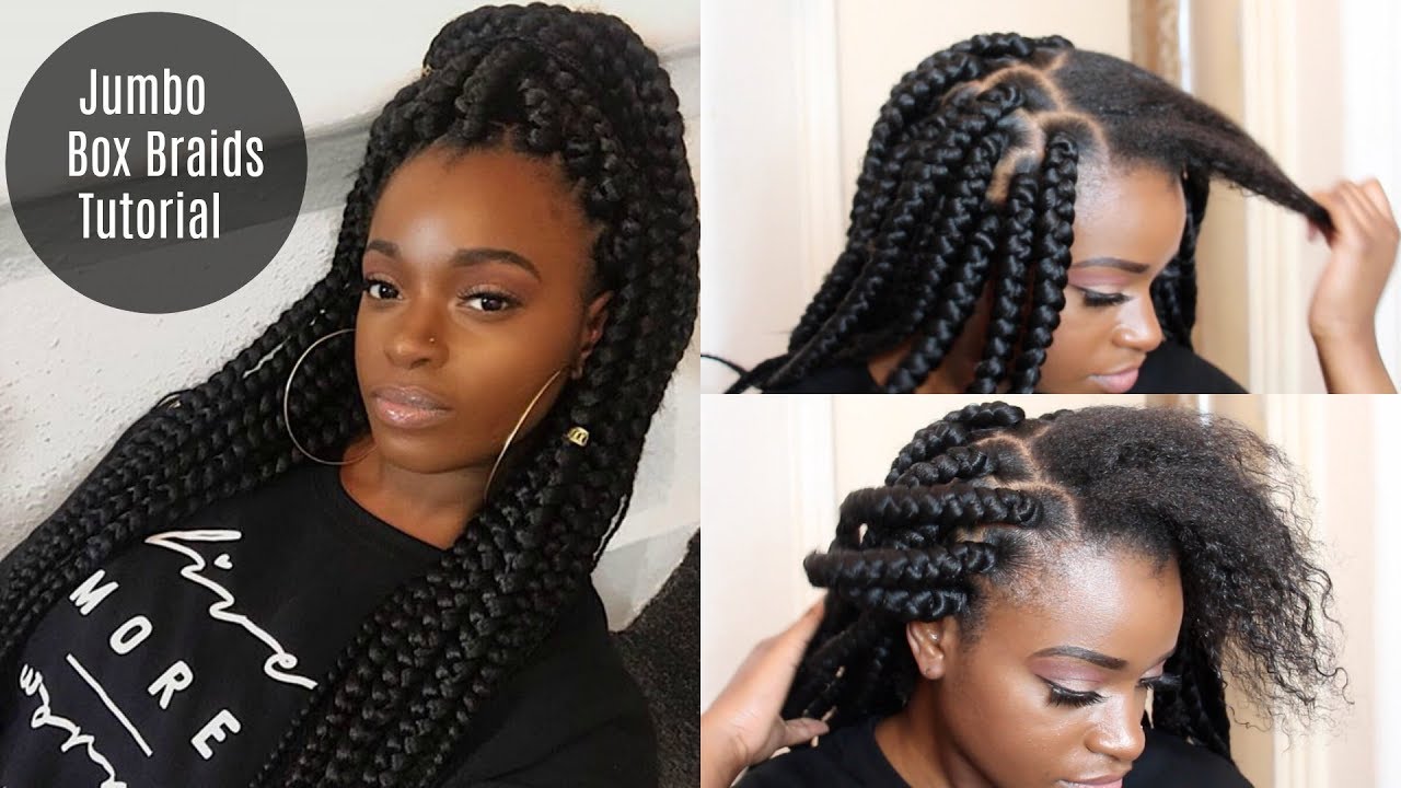 JUMBO BOX BRAIDS | NO RUBBER BAND METHOD!