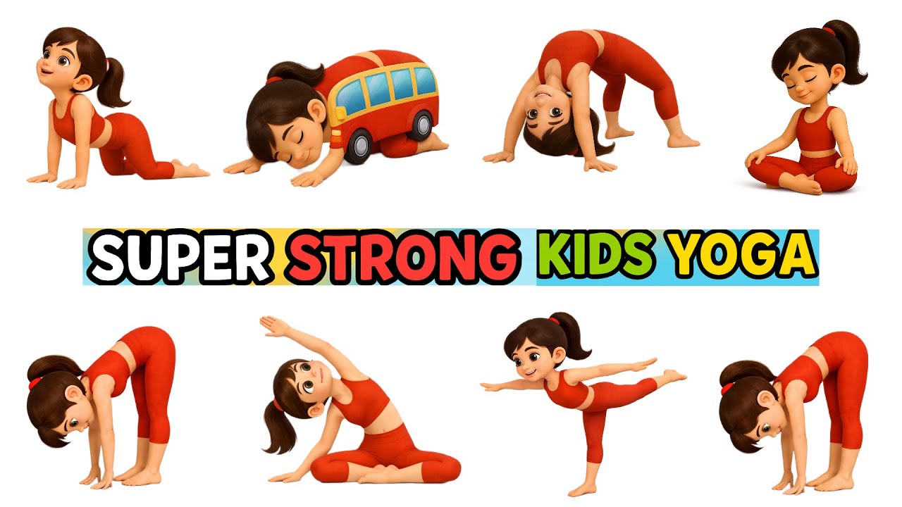 Super Strong Kids Yoga 🧘‍♀️ Fun Yoga For Kids | Yoga For Children | Yoga For Flexibility | Kids Yoga