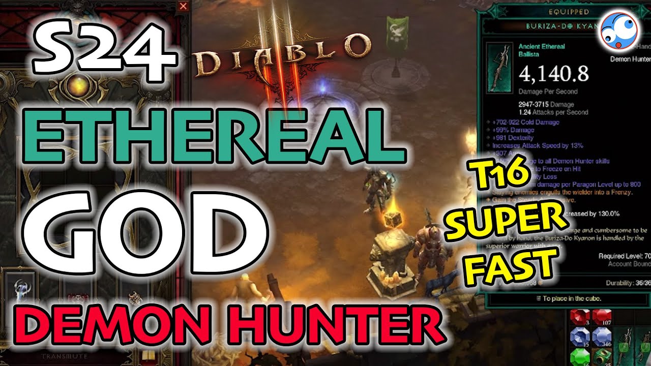 Ethereal Demon Hunter Gears of Dreadland T16 Season 24 Guide (2.7.1 PTR)