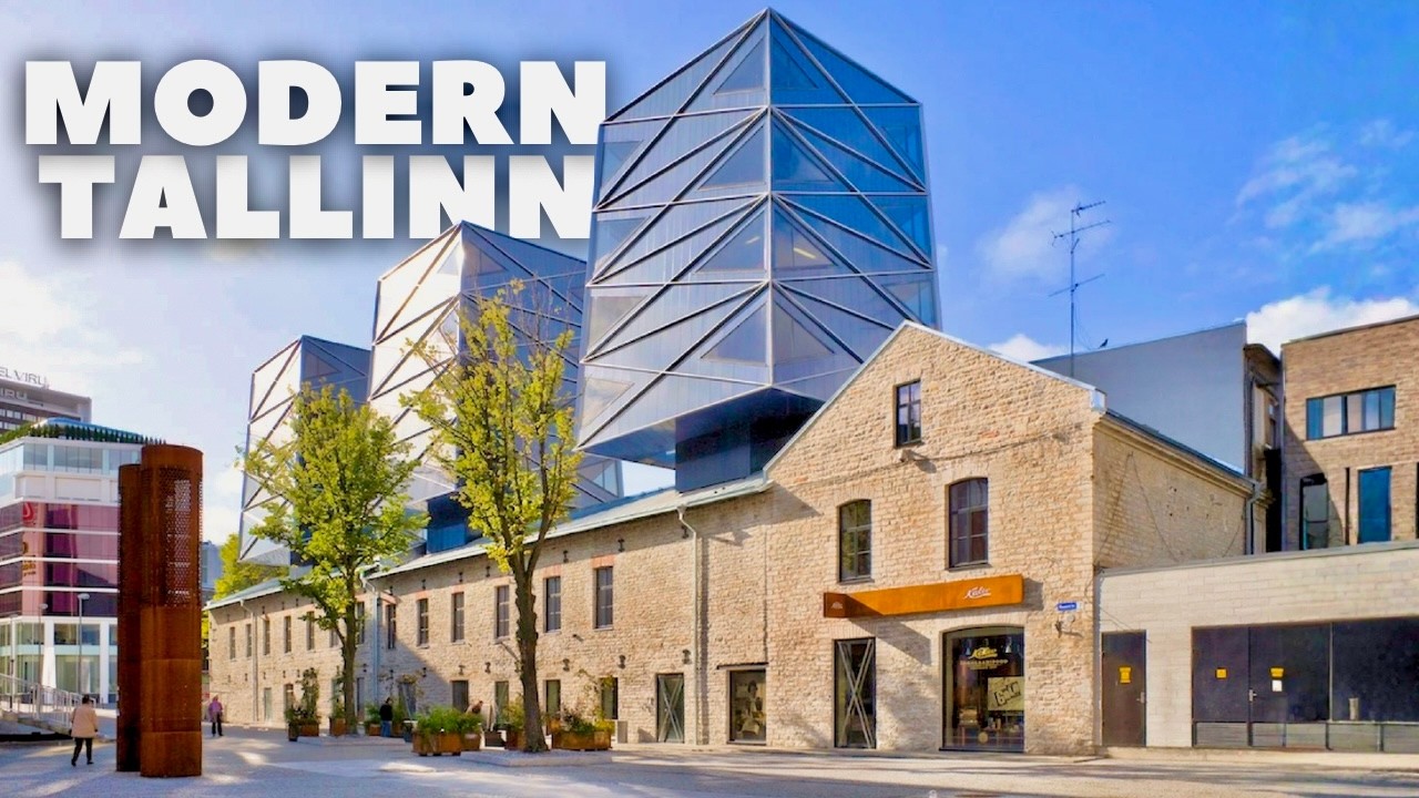 Exploring Modern TALLINN - Brutalist Architecture, Film Location & Waterfront Walk | 4K, 60fps