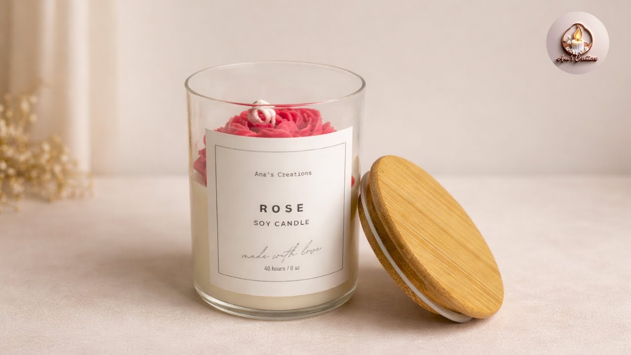 Handmade Scented Jar Candle Making | Paraffin & Soy Wax Blend | Ana’s Creations