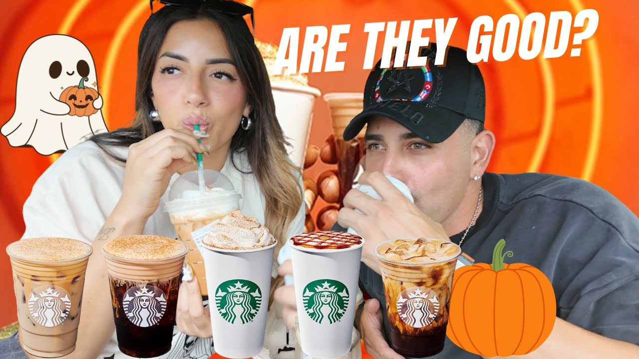 Ranking every Starbucks Fall DRINK! TASTE TEST!🎃🍂
