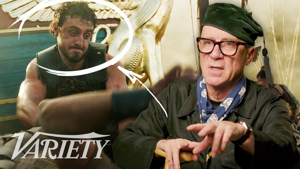 Оператор фильма «Гладиатор 2» рассказывает о съемках сцены затопленного Колизея на суше с использ...