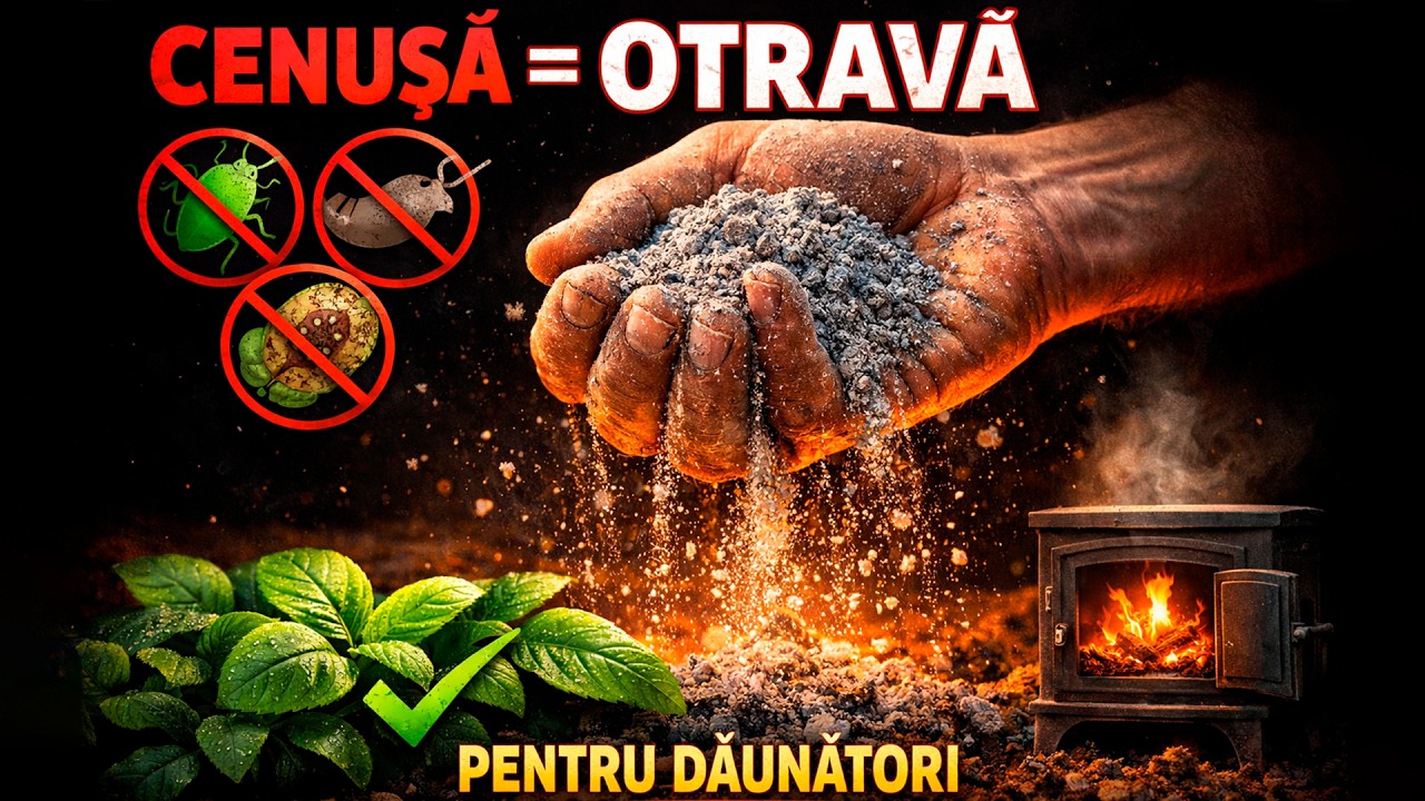 O mână de cenușă omoară afidele limacșii și mana  otravă gratuită pentru dăunători