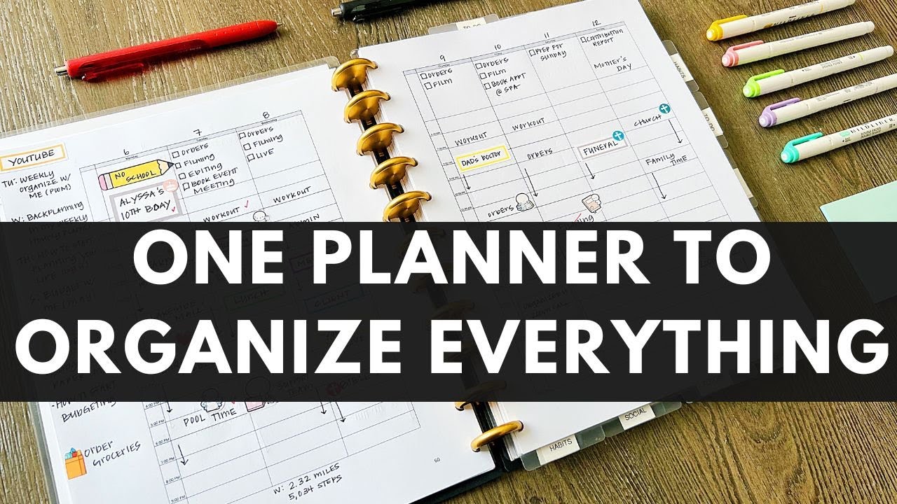 One Planner To Organize My Entire Life | Monthly Flip Through  #oneplanner #lifeorganized