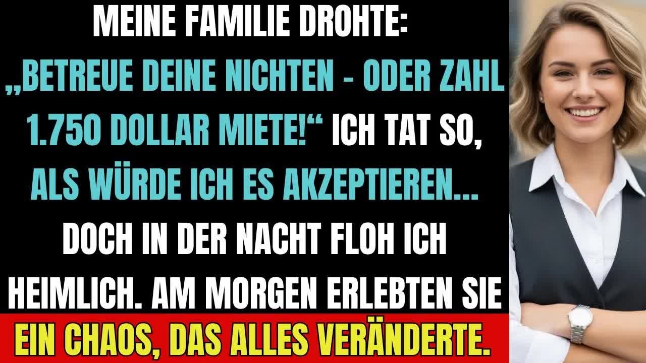 Meine Eltern stellten mir ein brutales Ultimatum… doch meine heimliche Flucht zerstörte alles