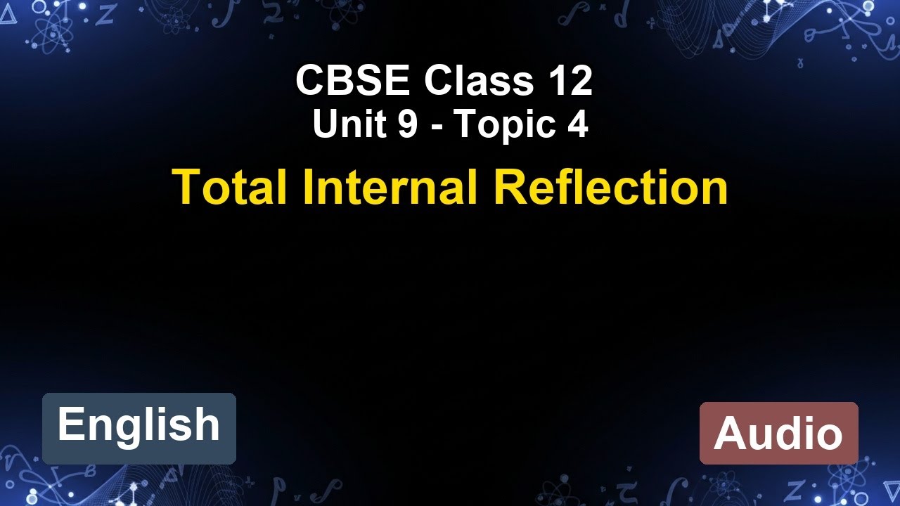 Unit 9 – Total Internal Reflection | CBSE 12th (English) | The 5-Minute Teacher
