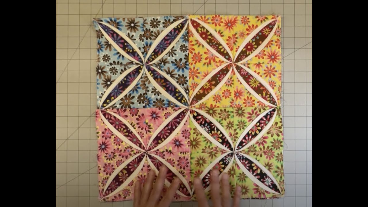 VENTANA DE CATEDRAL - BLOQUE DE PATCHWORK / EASY CATHEDRAL WINDOW BLOCK