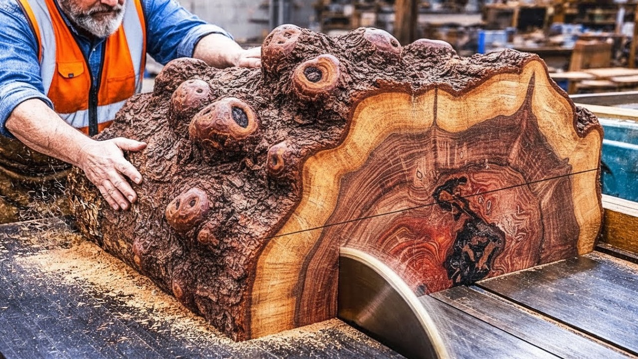 Impressive Handcrafted Process That Transformed An Ugly Piece Of Wood Into A Perfect Masterpiece!