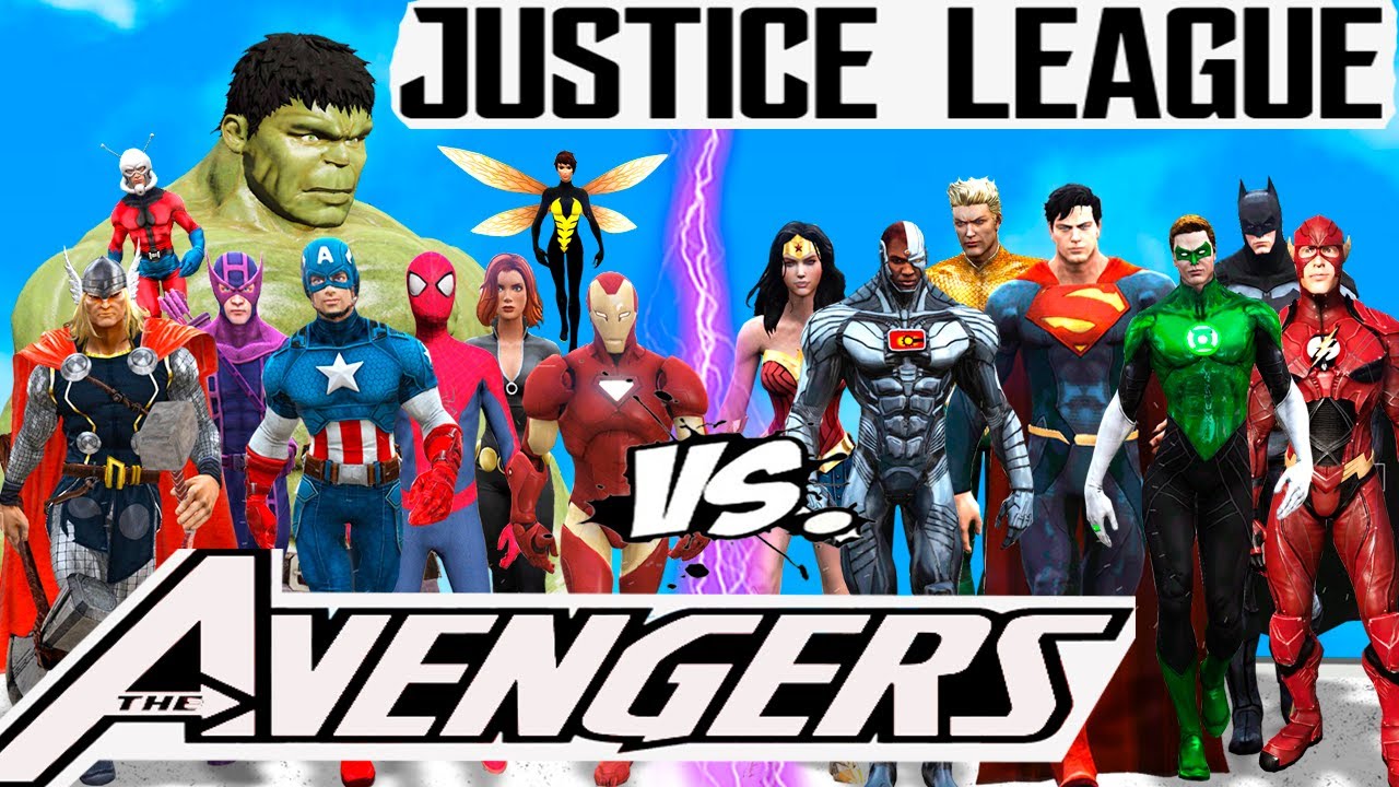 Лига Справедливости против Мстителей Marvel - Эпические Кинематографические Битвы Супергероев