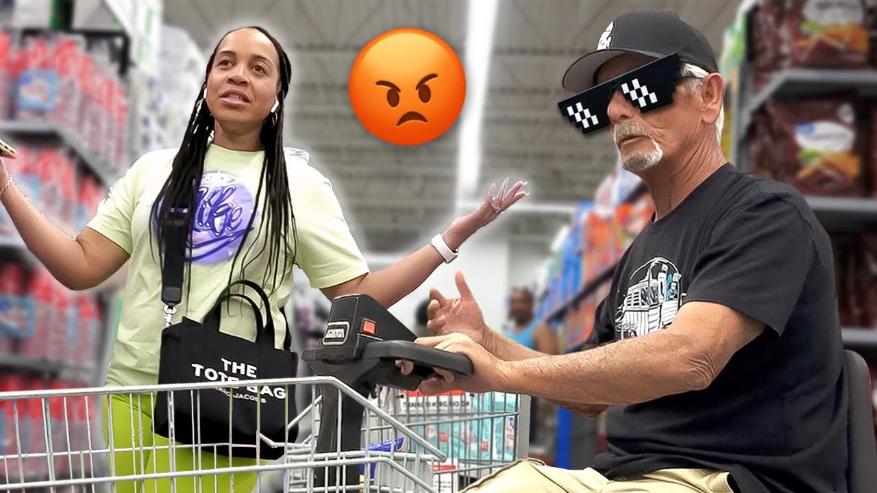 ZIP-TYING PEOPLE'S SHOPPING CARTS TOGETHER!