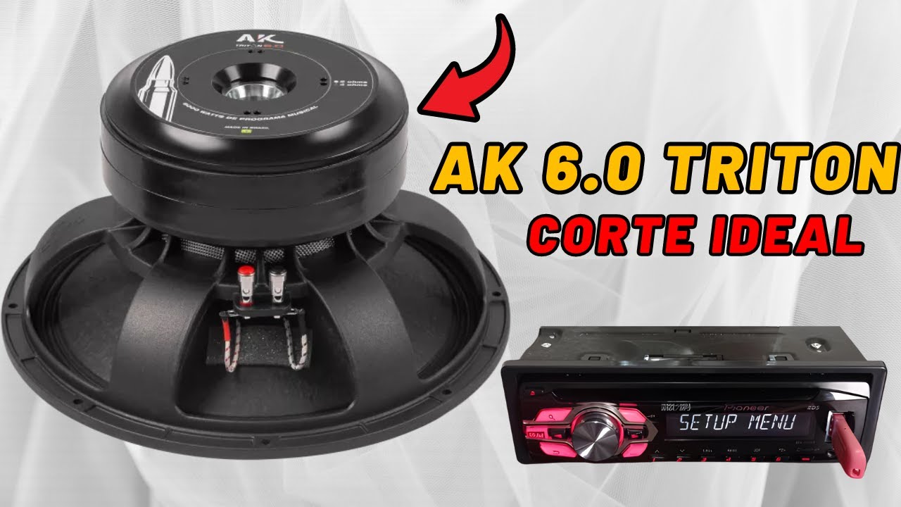Subwoofer Triton Ak 6.0 15 Polegadas 3000w Rms 4 Ohms corte de frequencia ideal