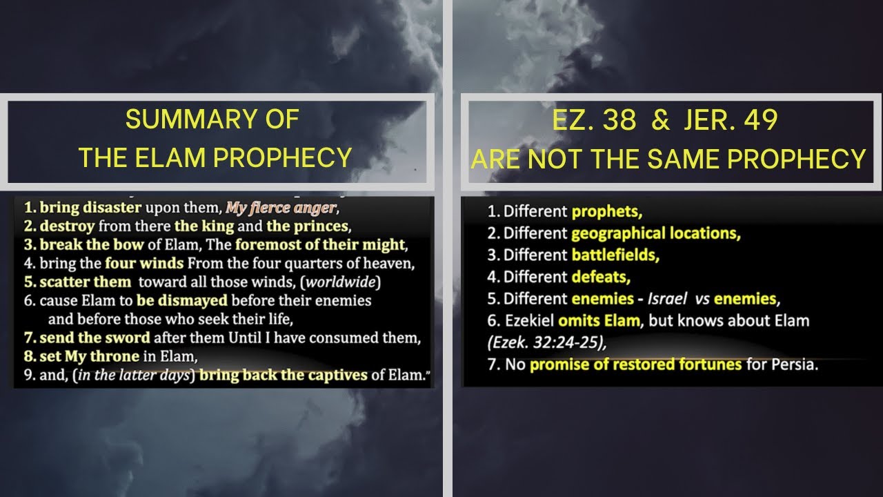 Are Ezekiel 38 and Jeremiah 49 The Same Event? Has Jeremiah 49 Been Fulfilled?