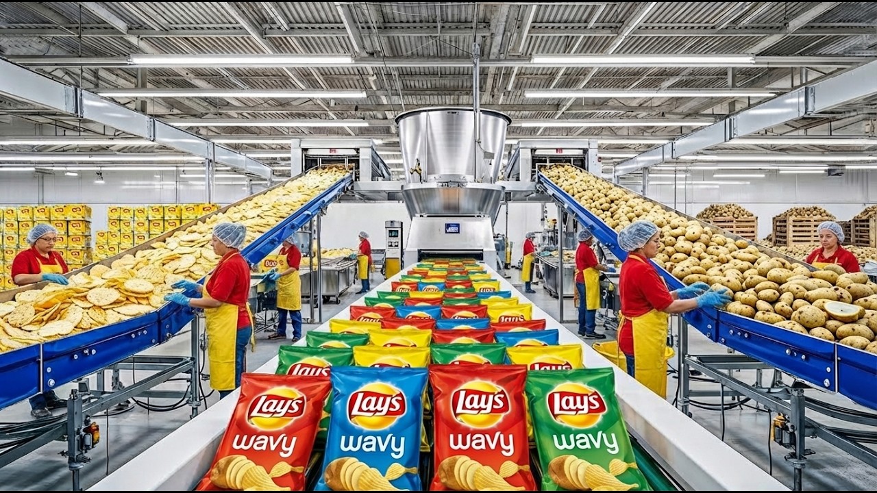 Inside the Lay’s Factory – How Millions of Potato Chips Are Made (Full Process)