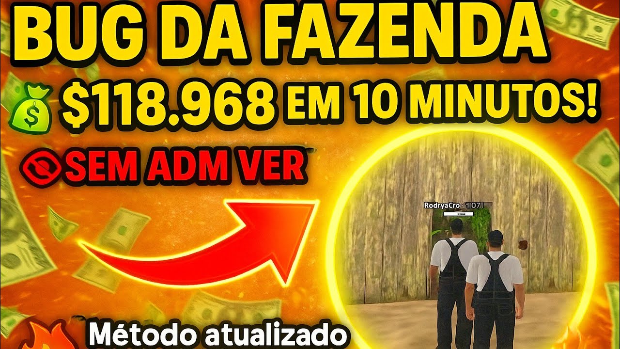(RIO RISE) OLHA SÓ ESSE BUG DA FAZENDA DO RIO RISE CONSEGUI 118 MIL 10 MINUTOS FIQUEI RICO