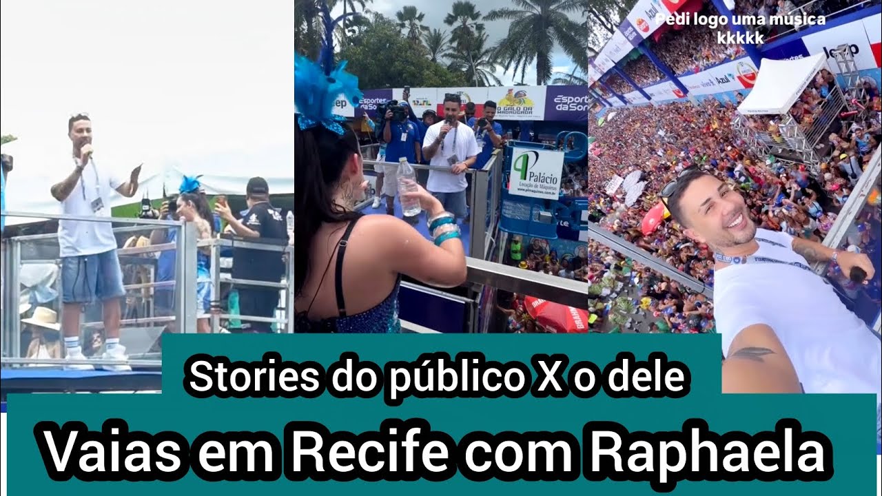 Carlinhos Maia é vaiado no carnaval de Recife ao conversar com a cantora - Galo da madrugada 