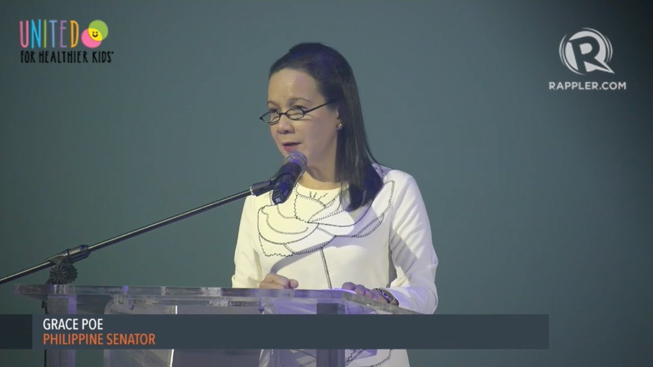 Grace Poe on malnutrition: Declare war against hunger