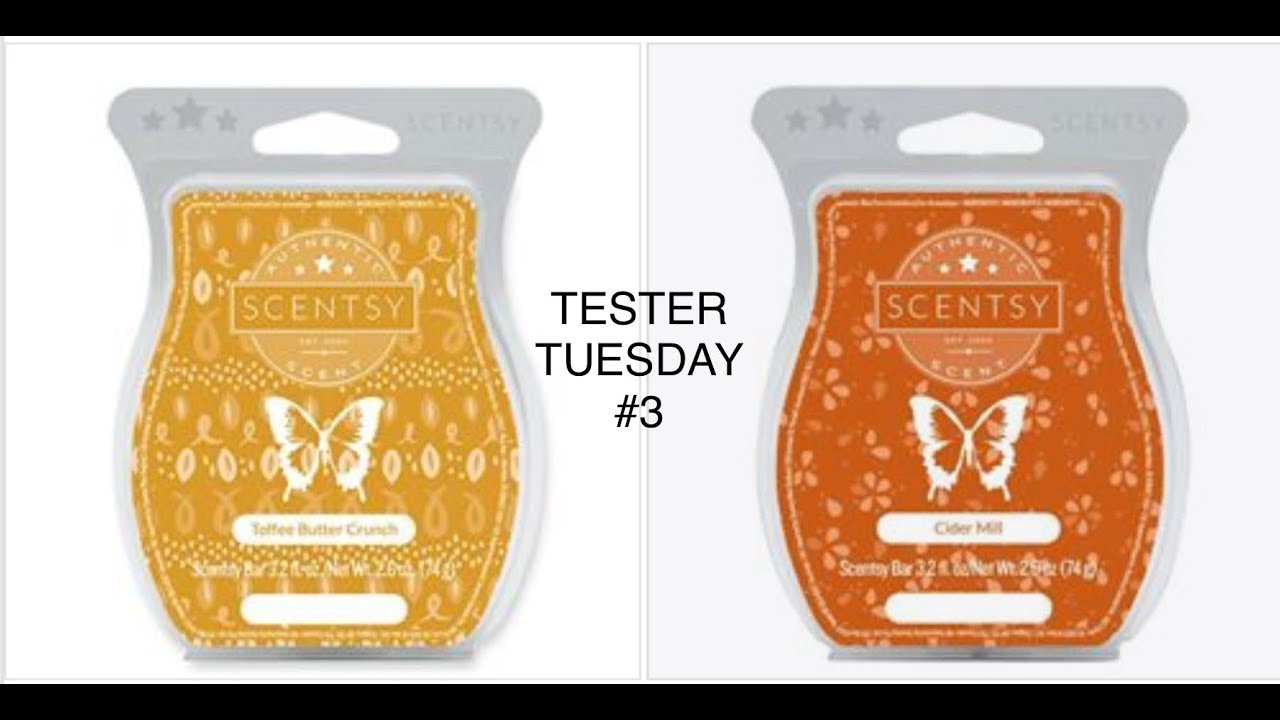 Tester Tuesday #3 - Toffee Butter Crunch & Cider Mill (SCENTSY)