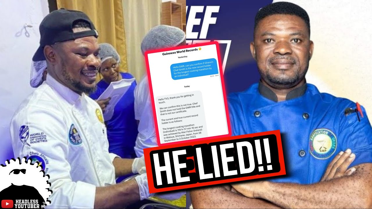 Chef Smith Lied!! Guinness World Records Confirmed He is NOT a Record Holder
