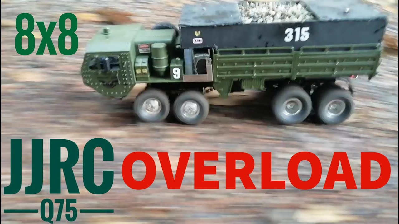 Rc  Car JJRC Q75 8x8 Overload Military Truck/ Xe chở quá tải | JJRC #04