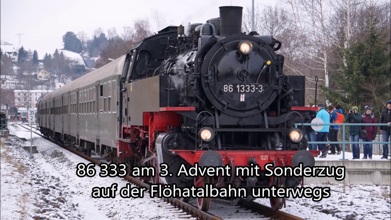 86 333 am dritten Advent auf der Fl&ouml;hatalbahn,  16. 12. 2018