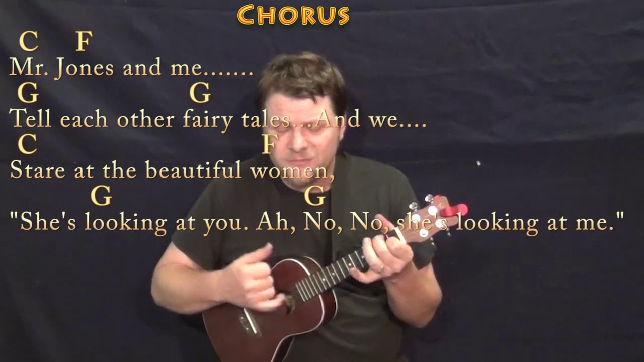 Mr. Jones (Counting Crows) Ukulele Cover Lesson in C with Chords/Lyrics