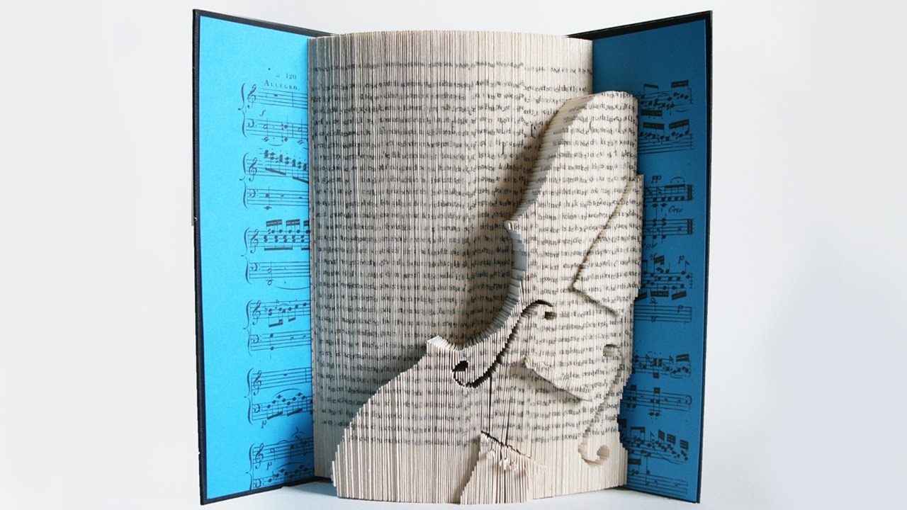 BOOK FOLDING TUTORIAL - VIOLIN