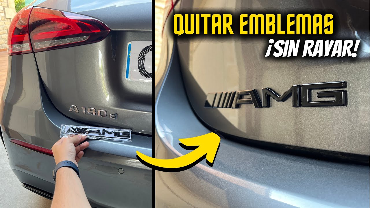 Como QUITAR EMBLEMAS sin RAYAR el COCHE | OV Detailing