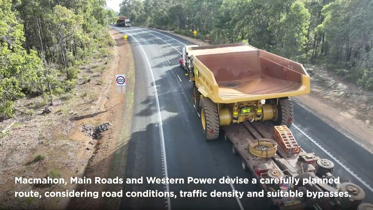 Macmahon Haul Trucks for Greenbushes Lithium Mine