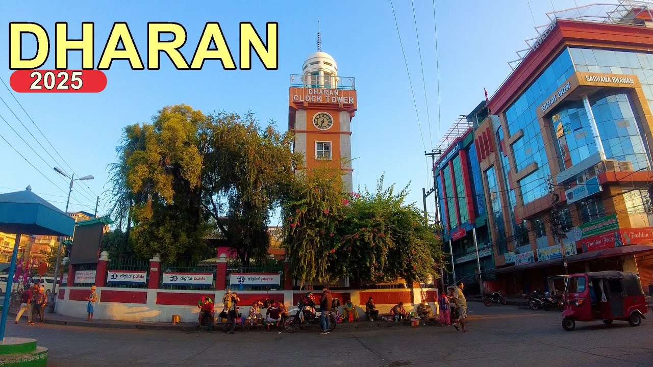 🇳🇵Dharan City Morning Hour Walking Tour 2025 Eastern Nepal [4K🇳🇵] Bhanu Chowk to Laxmi Chowk