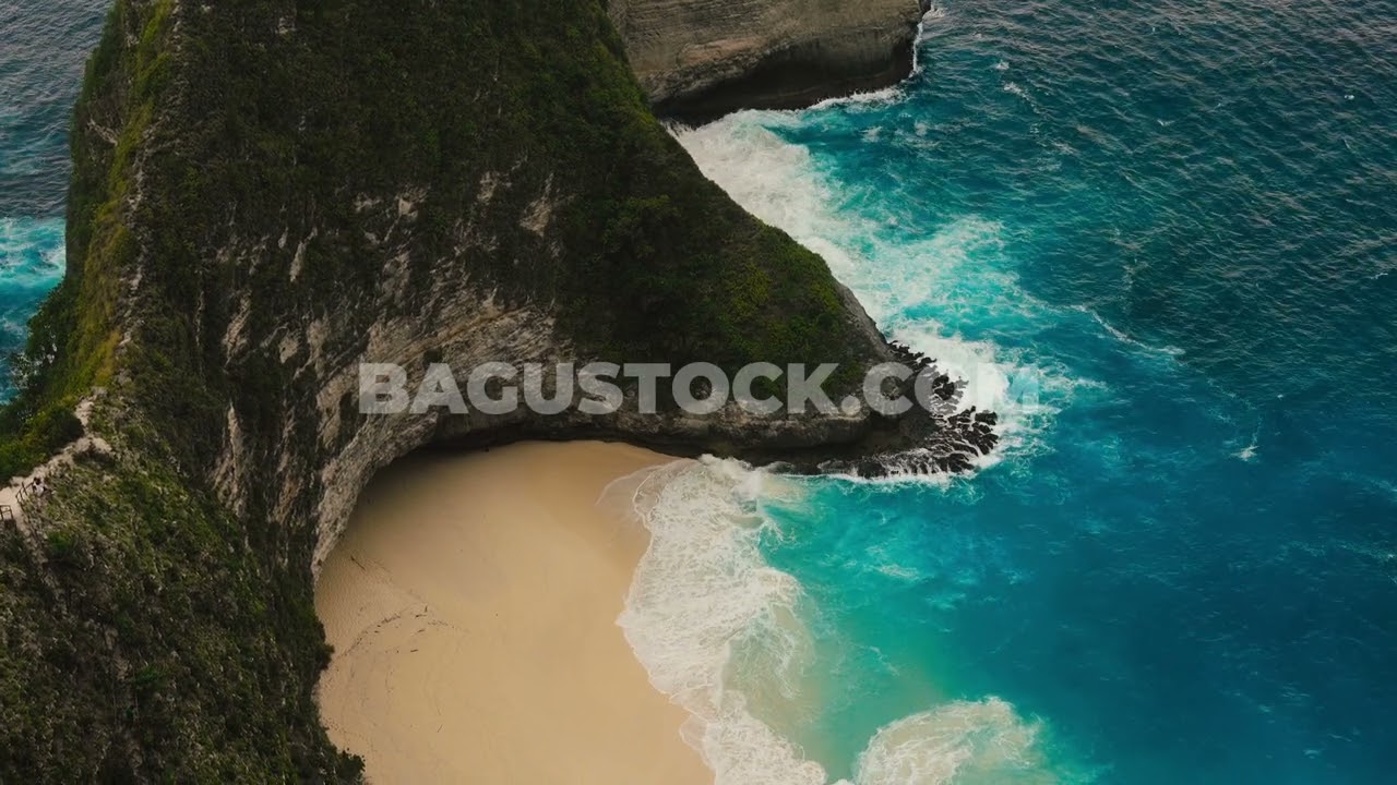 [Full HD] - Penida Island Kelingking Beach Bali 02 | Free Video Footage No Copyright