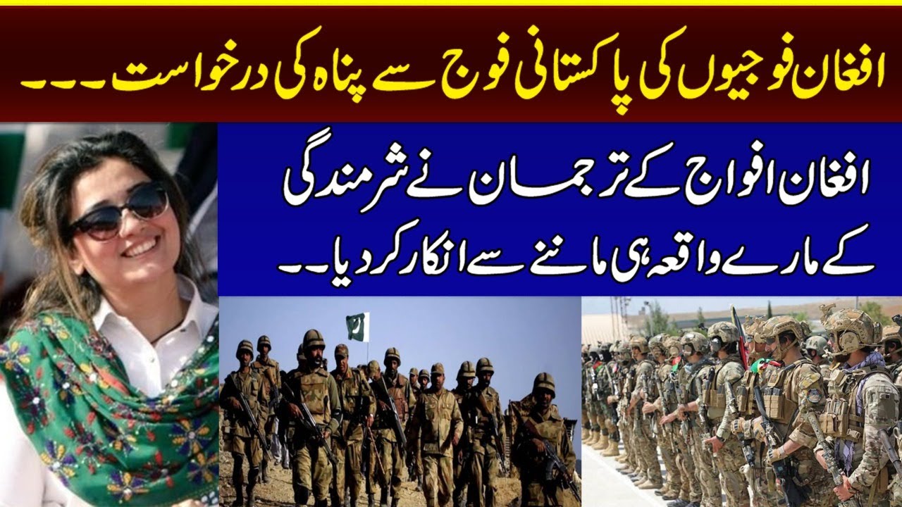 Sumaira Khan || Pakistan gives refuge to Afghan soldiers but their spokesperson denies